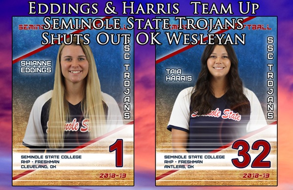 Two Pitchers Team Up as Seminole State Trojans Shuts Out Ok Wesleyan